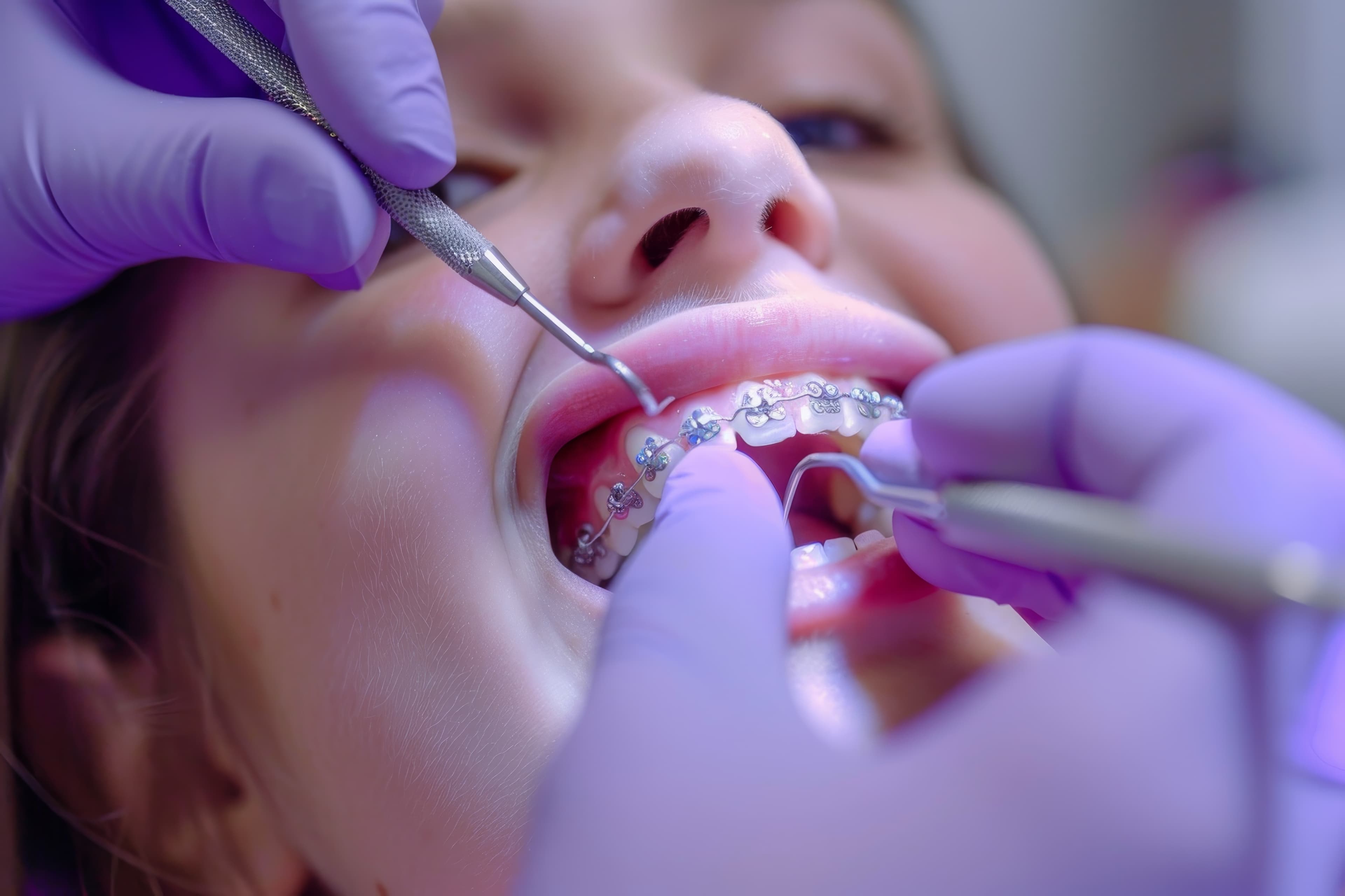 Dental shade matching for orthodontics